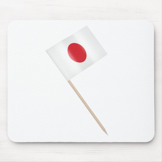 Mousepad Palito de dente de bandeira japonesa (Frente)