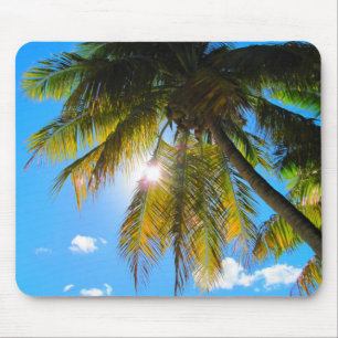 Mousepad Palm Paradise Blue Sky Sunshine