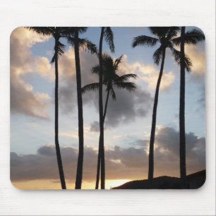 Mousepad Palm Tree Silhouettes no Havaí