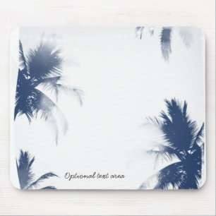 Mousepad Palm Trees Brancas Glamor Quic Moderno Tropical