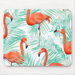 Mousepad Palma do flamingo e da hortelã