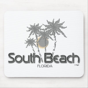 Mousepad Palmas de Cinzas de South Beach Miami