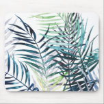 Mousepad Palmas de Crepúsculo - Folhas Tropicais<br><div class="desc">"Palmas de Crepúsculo I" por Grace Popp. Apresenta verde tropical em estilo aquarela.</div>