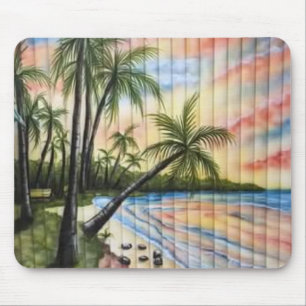MOUSEPAD PALMAS TROPICAIS BRANQUEIRAS