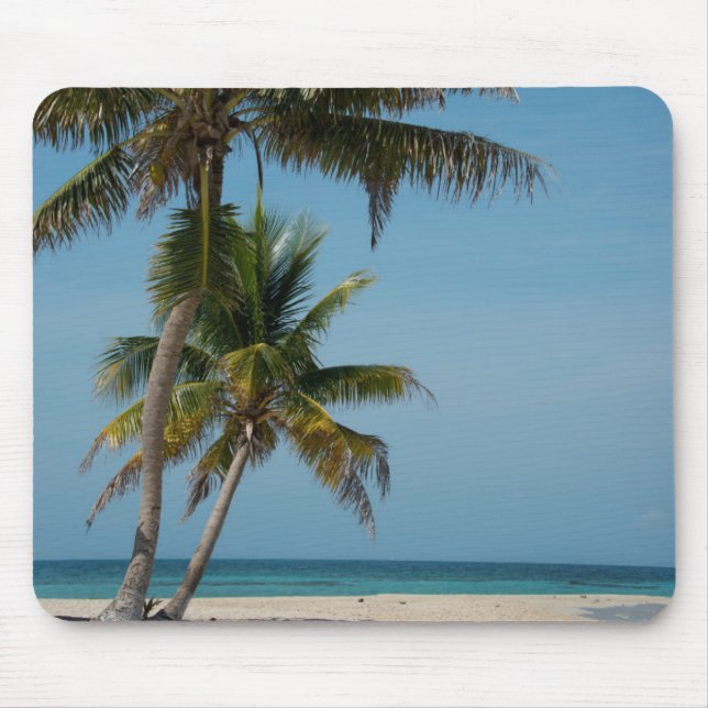 Mousepad Palmeira e praia de areia branca (Frente)