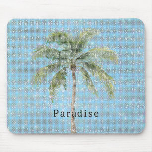 Mousepad Palmeira Tropical Céu Azul Brilho
