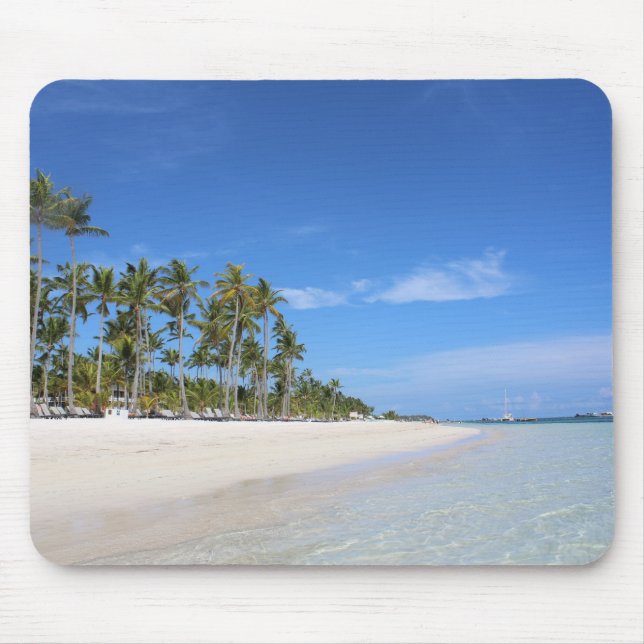 Mousepad Palmeira Tropical de Praia Personalizada (Frente)