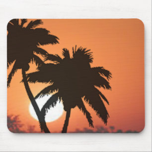 Mousepad Palmeiras e por do sol