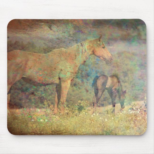 Mousepad Palomino Mare and Foal (Frente)