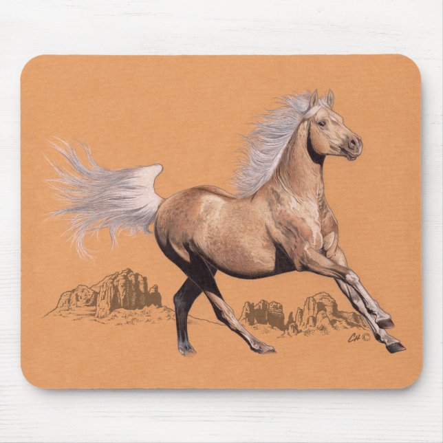 Mousepad Palomino no lápis colorido (Frente)