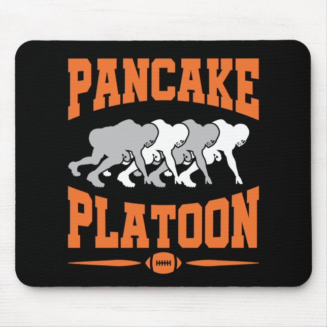 Mousepad Pancake Platon Futebol Ofensive Line Lineman (Frente)