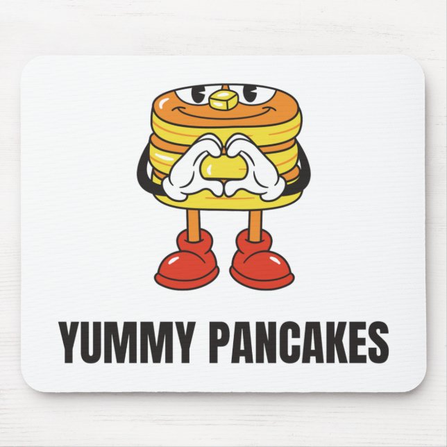 Mousepad Pancakes Comida Kawaii Face (Frente)