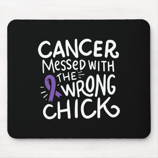 Mousepad Pâncreas Cancer Consciência Pancreática Quimio Púr (Frente)