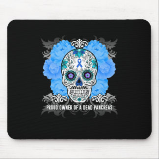 Mousepad Pancreatite Np Sensibilização Caveira Azul D