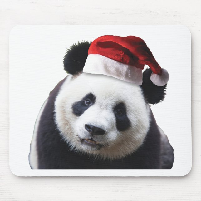 Mousepad Panda Bear Natal com Papai Noel (Frente)