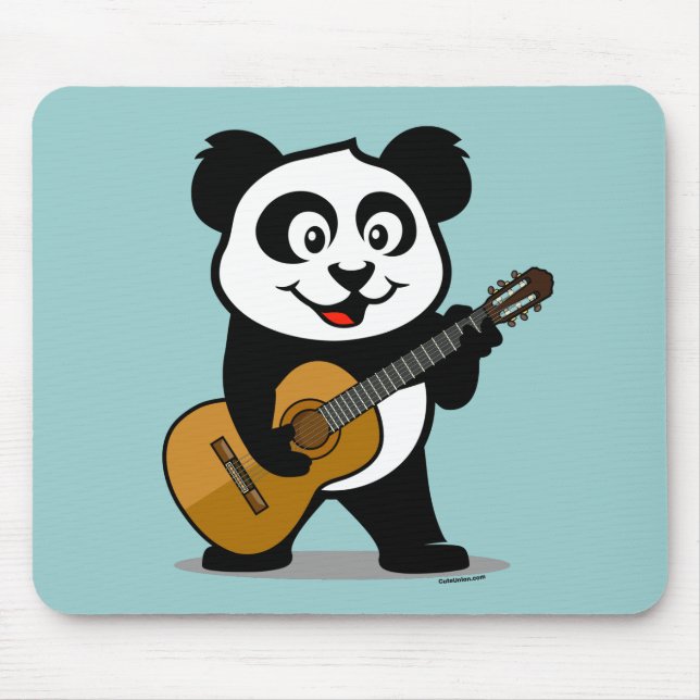 Mousepad Panda da guitarra (Frente)