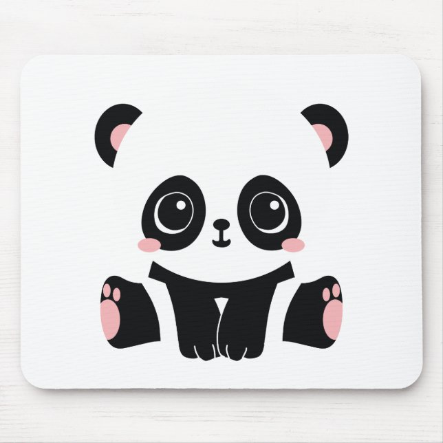 Mousepad Panda de desenho animado (Frente)