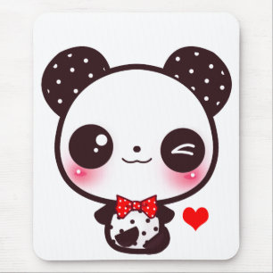 Mousepad Panda de Kawaii