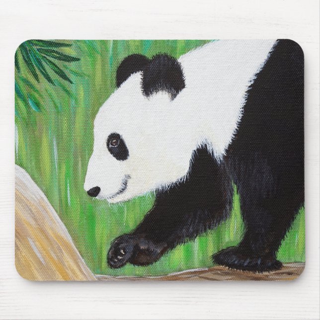Mousepad Panda de Panda Feliz Pad de Mouse (Frente)