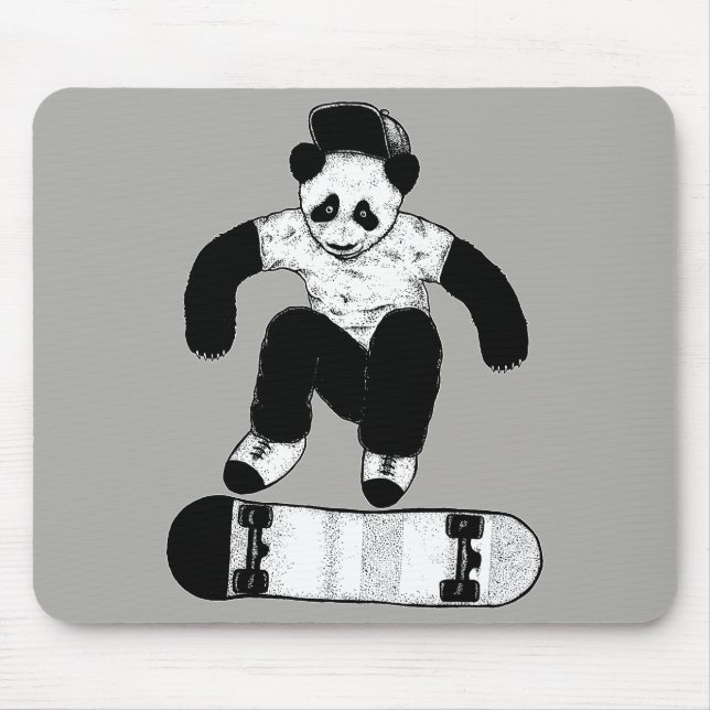 Mousepad Panda de Skate (Frente)