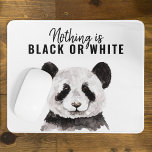 Mousepad Panda Negra E Branca Moderna Engraçada Com Citação<br><div class="desc">Panda Negra E Branca Moderna Engraçada Com Citação</div>