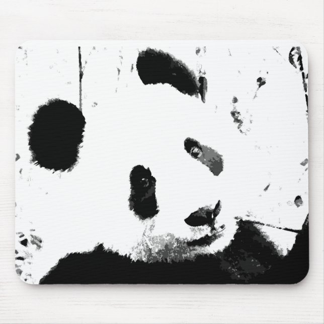 Mousepad Panda Preta e Branca (Frente)