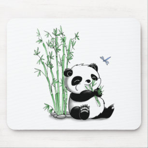 Mousepad Panda que come o bambu
