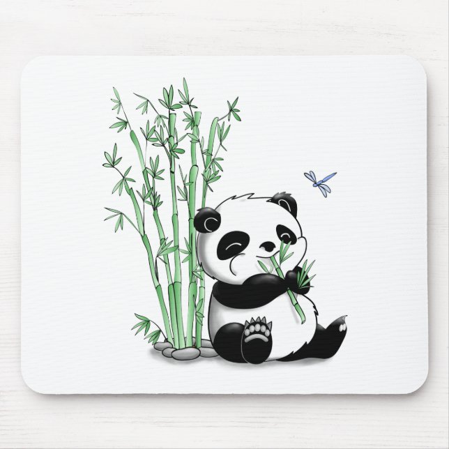 Mousepad Panda que come o bambu (Frente)