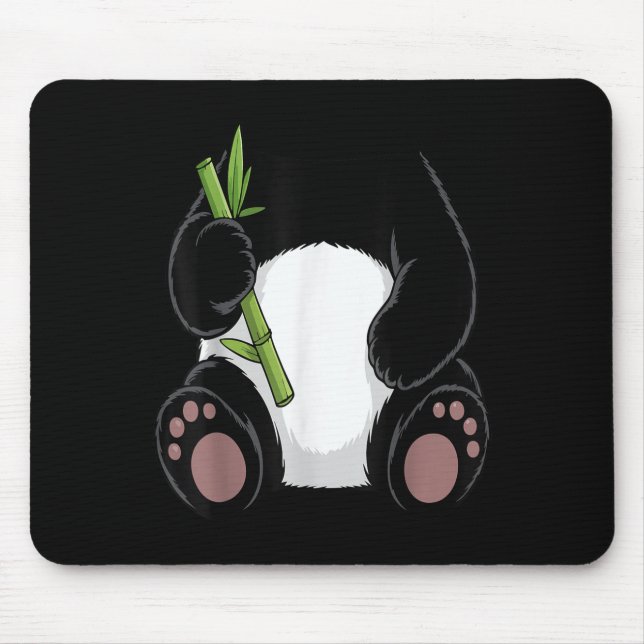 Mousepad Panda Shirt Adult Kids Men Women Panda Bear Costum (Frente)