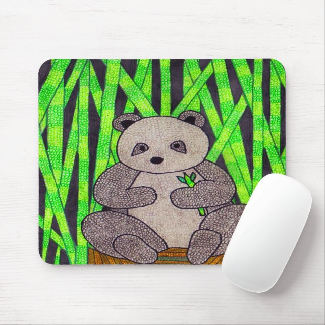 Mousepad Panda (solteiro) - Pad do mouse (Com mouse)