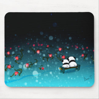 Mousepad Pandas na neve