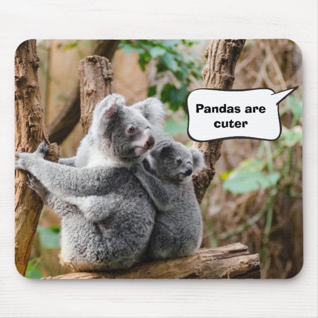Mousepad Pandas ou Koalas - que são mais bonitos? (Frente)