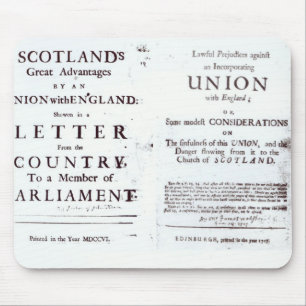 Mousepad Panfletos que mostram ambos os lados