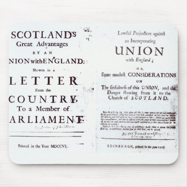 Mousepad Panfletos que mostram ambos os lados (Frente)