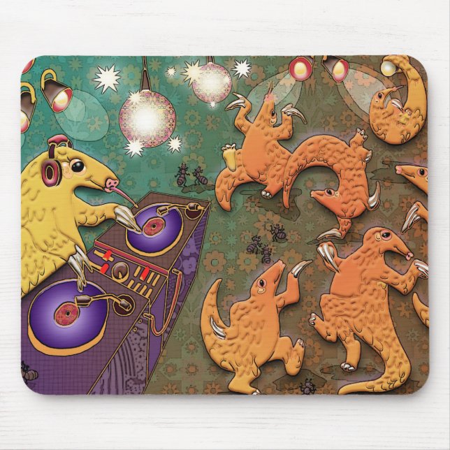 Mousepad Pangolins Partying (Frente)