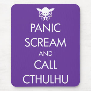Mousepad Pânico do gritar e chamada Cthulhu