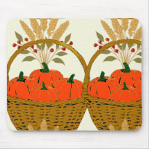 🍂 Panier de Citrouilles et Blé d'Automne