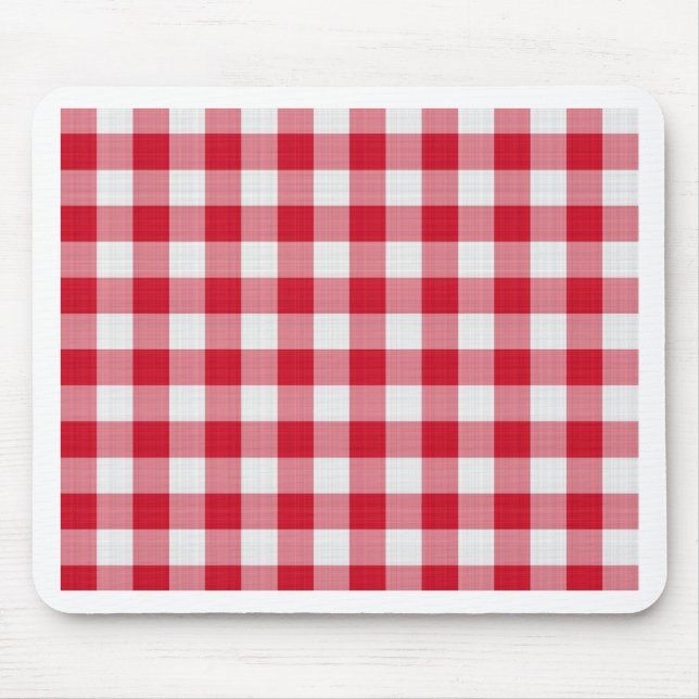 Mousepad pano de mesa vermelho (Frente)