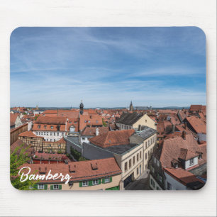 Mousepad Panorama vê a velha cidade de cima em Bamberg