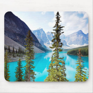 Mousepad Panorâmico de um vale do lago moraine de dez