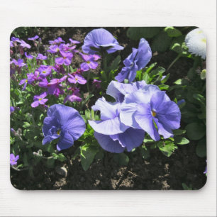 Mousepad Pansies roxos tímidos