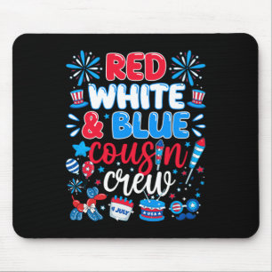 Mousepad Pântano Branco Vermelho; Tripulação Azul De Primo 