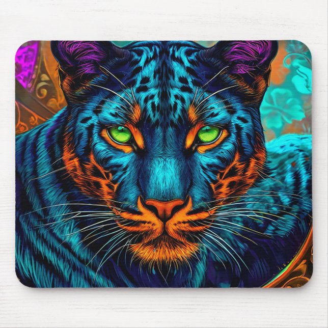 Mousepad Pantera Colorida (Frente)