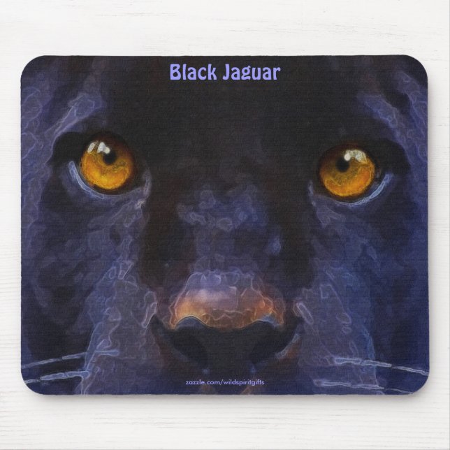 Mousepad Pantera Negra (Jaguar Negra) Bocal de Arte (Frente)