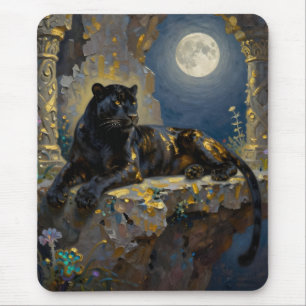 Mousepad Pantera Negra sob a Lua Cheia