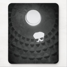 Mousepad Pantheon Light Skull Roma Itália Preto e Branco