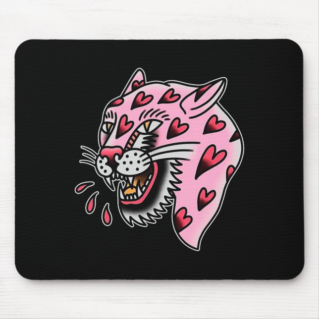 Mousepad Panther Nk X Heart Love Traditional Premium Tri-bl (Frente)