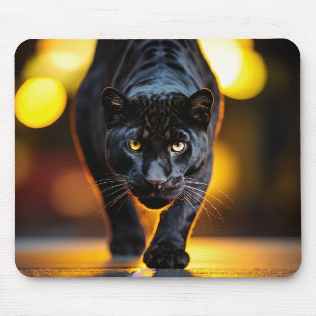 Mousepad Panther Willife Animal Na Rua (Frente)