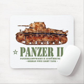 Mousepad Panzer II A2 Guerra Mundial 2 Tanque alemão leve