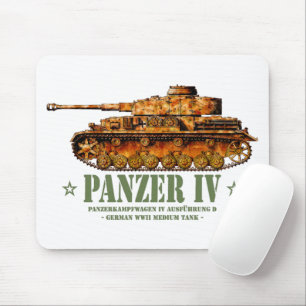Mousepad Panzer IV Guerra Mundial 2.ª Divisão Média Alemã W
